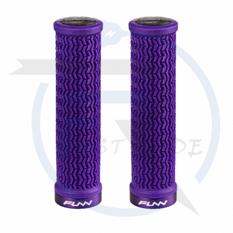 Poignées FUNN Grip HOLESHOT Lg 130mm / Dia 30.5mm violet