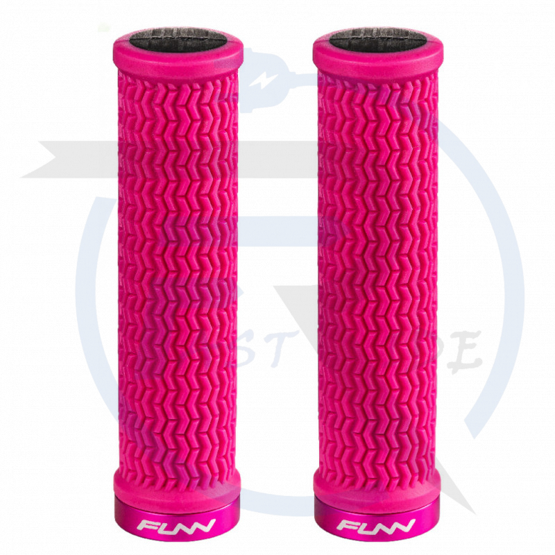 Poignées FUNN Grip HOLESHOT Lg 130mm / Dia 30.5mm ROSE