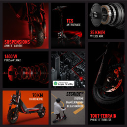 Trottinette électrique Segway eKickScooter ZT3 Pro E