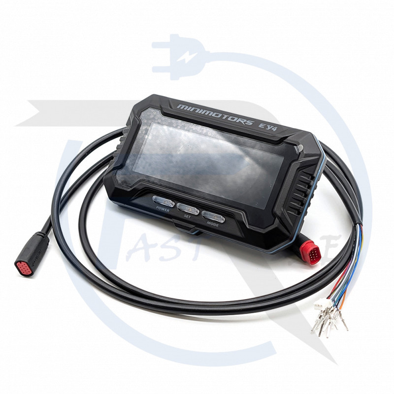 Écran / Display EY4 MINIMOTORS avec connecteurs étanches larges