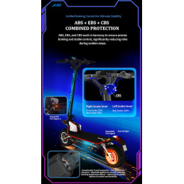 Trottinette Électrique DUALTRON SONIC ALIEN - MODEL A - Batterie Performance Samsung 50S + SMART BMS