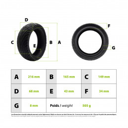 Pneu 9x2.50-6 Nami Stellar tubeless