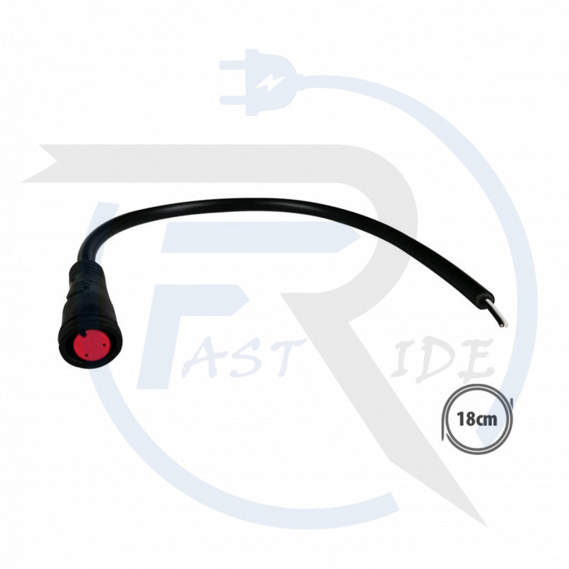 Connecteur étanche 2 pins femelle