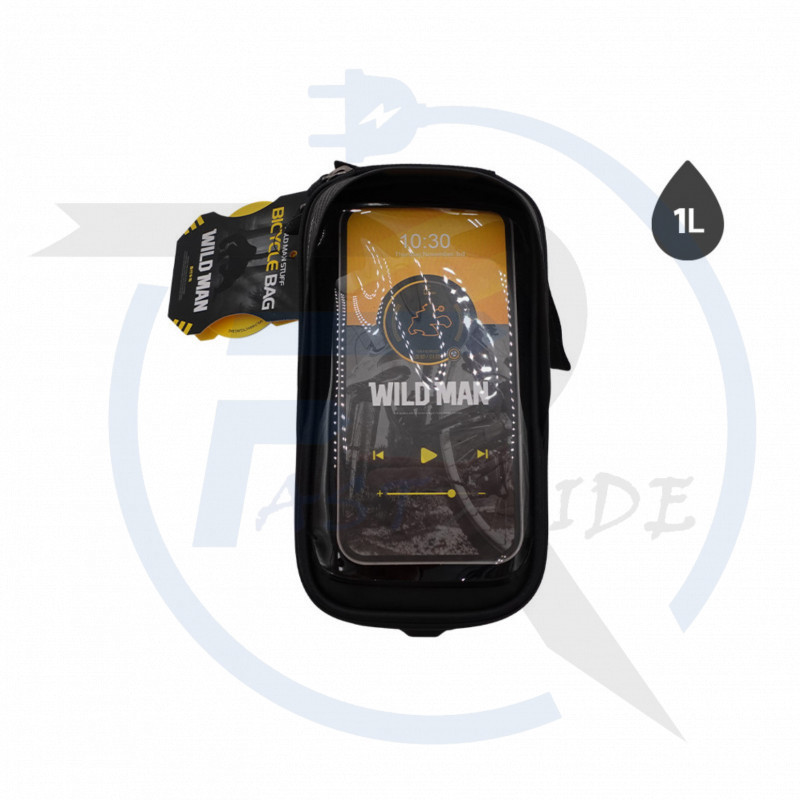 Sacoche FAT BIKE 1L Wildman compartiment téléphone etanche