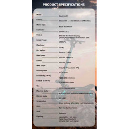 Trottinette électrique ROVORON S7 - PRECOMMANDE