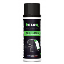 Lubrifiant chaîne vélo Velox CONDITIONS HUMIDES - WET AEROSOL 200ml