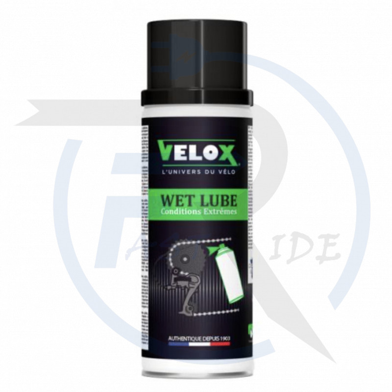 Lubrifiant chaîne vélo Velox CONDITIONS HUMIDES - WET AEROSOL 200ml
