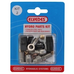 TOUS NOS ACCESSOIRES   Hydro Parts Kit 2: M8 + Banjo Stainless Steel Parts pour Front et Rear Brakes 