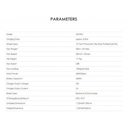 TROTTINETTE ÉLECTRIQUE INMOTION Air PRO 2025 avec clignotants