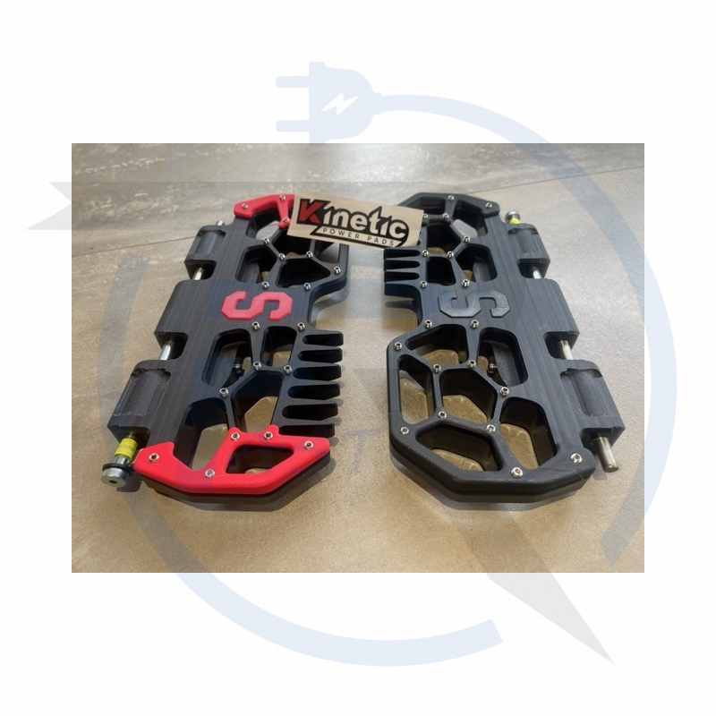 Pédales NyloNove BITE System Sherman S Couleur rouge et noir